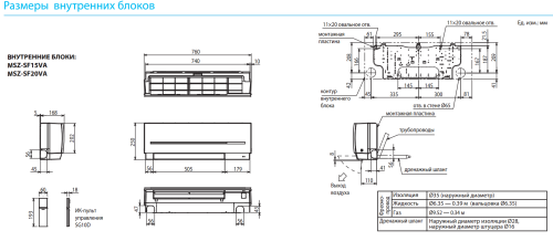 Внутренний блок Mitsubishi Electric MSZ-SF20VA