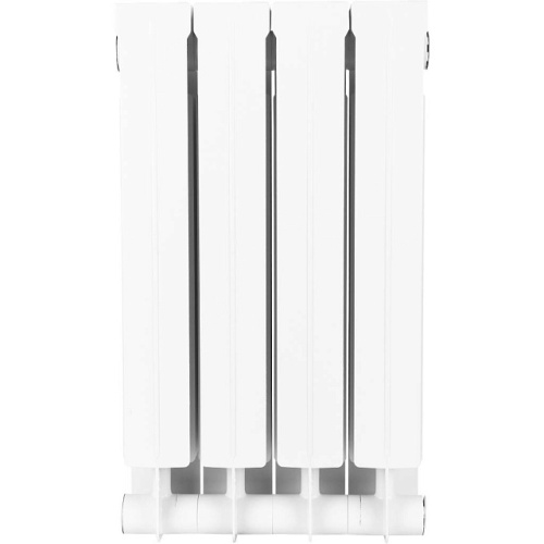 Биметаллический радиатор STOUT STYLE 500 - 4 секции, боковое, белый RAL 9010