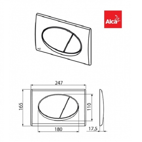 Инсталляция для унитаза 3 в 1 Alcaplast Sádromodul рама AM101/1120, кнопка M70, крепеж
