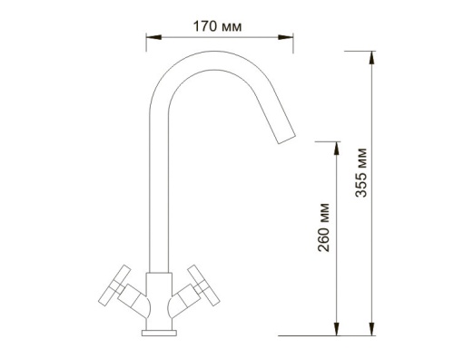 Смеситель для кухни WasserKraft Weser 7847 хром