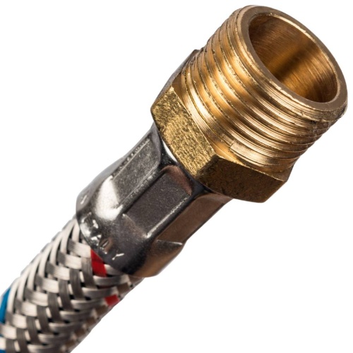 Подводка для воды 1/2"x3/8" гайка-штуцер, длина 40см Stout