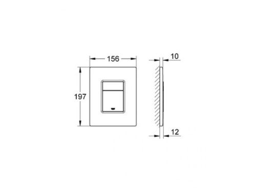Cмывная клавиша Grohe Skate Cosmopolitan 38732P00 матовый хром