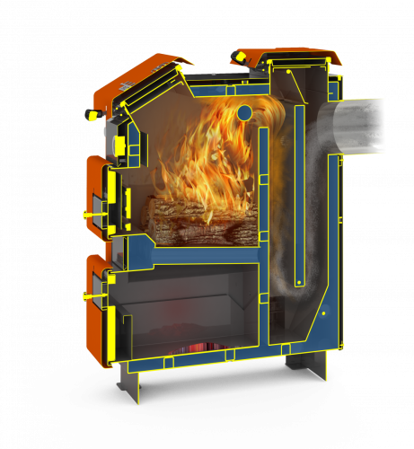 Котел твердотопливный 15кВт Теплодар КУППЕР ЭКСПЕРТ-15 (2.0)