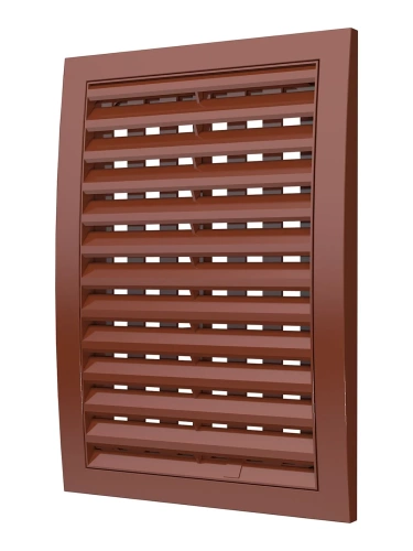 1825РРПН терр, Решетка наружная ASA вентиляционная регулируемая 180х250, терракотовая