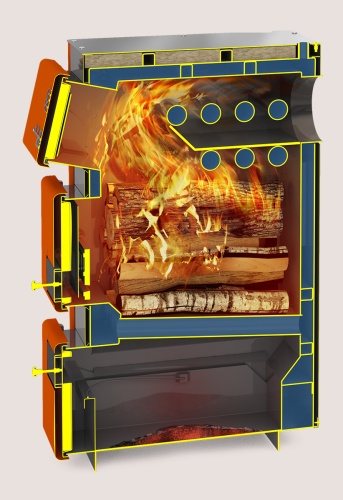 Котел твердотопливный 36кВт Теплодар КУППЕР ПРО-36 (2.0)