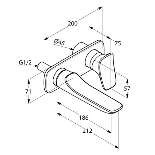 Смеситель для раковины Kludi Ambienta 532440575 хром