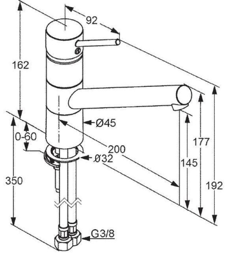 Смеситель для кухни Kludi Scope 339300575 хром