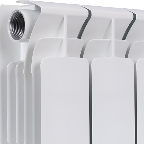 Биметаллический радиатор Rifar Base 350 - 6 секций, боковое, белый