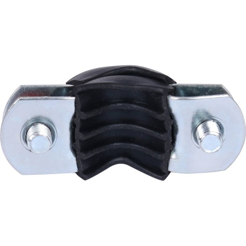 Хомут 3/8" D15-19мм с гайкой M8 оцинкованный с резинкой Stout SAC-0020-000038