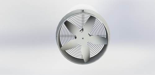 Вентилятор осевой фланцевый ВО-Ф-1,5