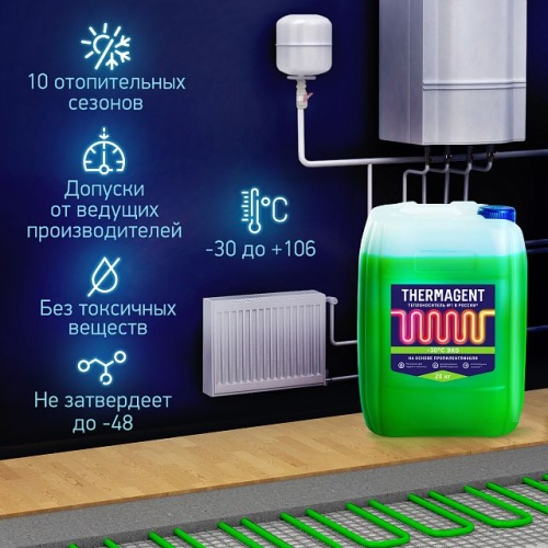 Теплоноситель Thermagent EKO -30 пропиленгликоль 45 кг