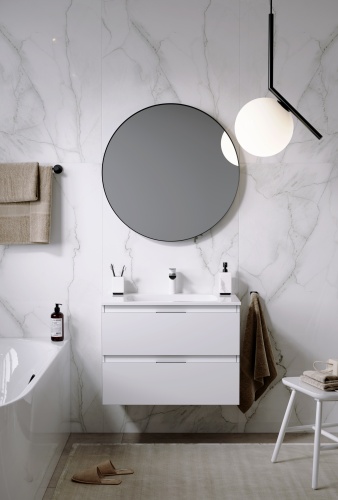 Тумба с умывальником AQWELLA Accent 75 Белый ACC0175W