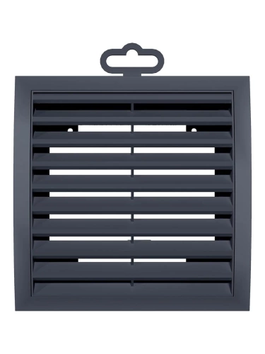 1515РРН сер, Решетка наружная ASA вентиляционная вытяжная 150х150, серая