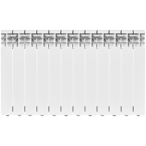 Биметаллический радиатор Rommer Profi Bm 500 - 12 секций, боковое, белый RAL9016