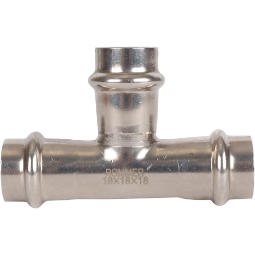 Тройник ВПр 18 пресс, нержавеющая сталь Rommer