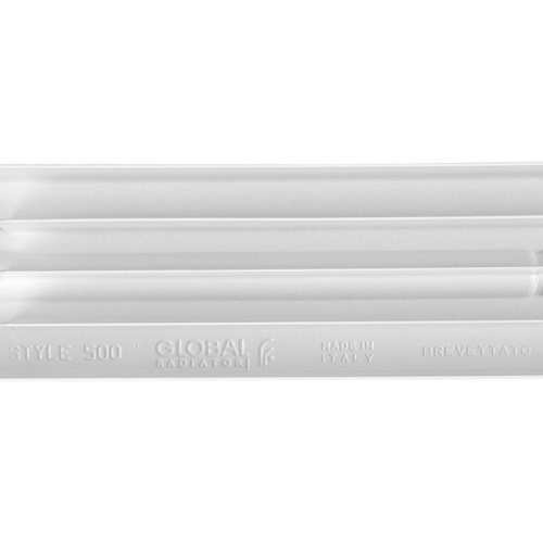 Биметаллический радиатор STOUT STYLE 350 - 6 секций, боковое, белый RAL 9010