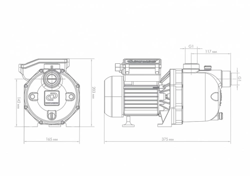 Поверхностный насос Джилекс ДЖАМБО 60/35 П 3001