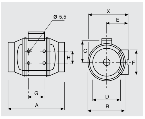 Вентилятор канальный TD-800/200 T 3V (220-240V 50/60) N8 Soler & Palau