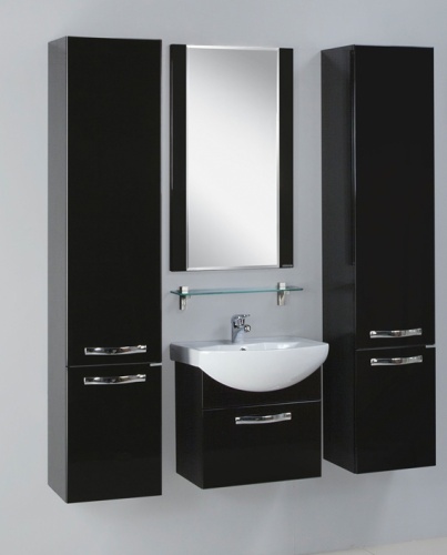 Тумба Акватон Ария 50 черный, подвесная 1A140301AA950