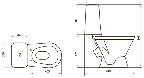 Унитаз-компакт Sanita Самарский (Комфорт)