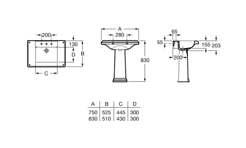 Пьедестал Roca America 337490000