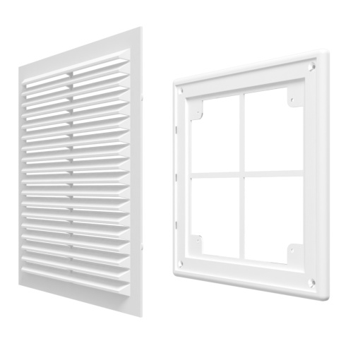 1825Р кор, Решетка ЭРА вентиляционная разъемная с сеткой 183х253, коричневая