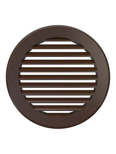 12РКН кор, Решетка наружная вентиляционная круглая D161 с фланцем D125, ASA кор