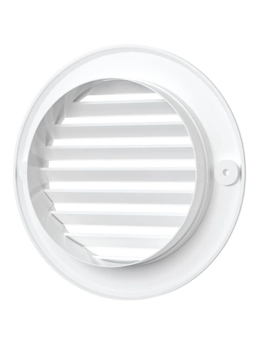 10РК, Решетка вентиляционная круглая D136 вытяжная АБС с фланцем D100