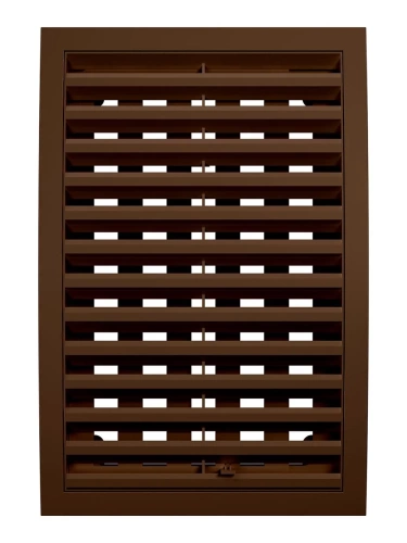 2030РРПН кор, Решетка наружная ASA вентиляционная регулируемая 200х300, коричневая