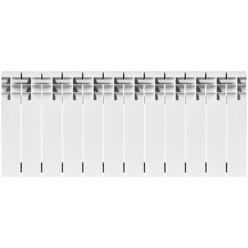 Биметаллический радиатор Rommer Profi Bm 350 - 12 секций, боковое, белый RAL9016