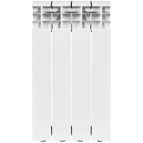 Биметаллический радиатор Rommer Profi Bm 500 - 4 секции, боковое, белый RAL9016