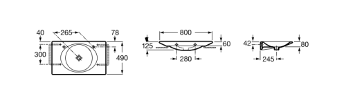 Раковина Roca Kalahari настенная и на тумбу 800x490 327878000