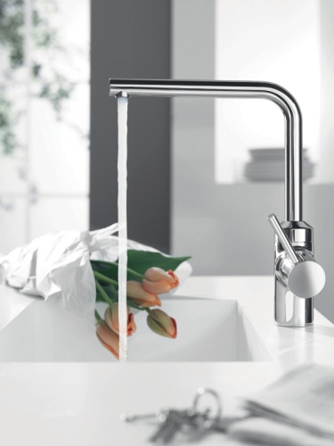 Смеситель для кухни Kludi L-Ine 428140577 хром, монтаж на 1 отверстие