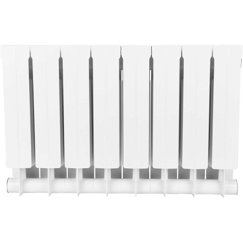 Биметаллический радиатор STOUT STYLE 350 - 6 секций, боковое, белый RAL 9010