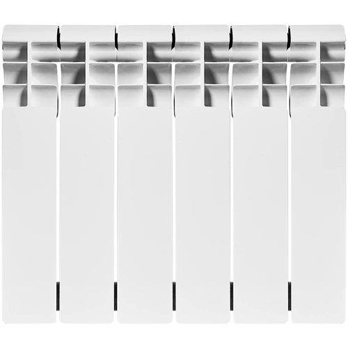 Биметаллический радиатор Rommer Profi Bm 350 - 6 секций, боковое, белый RAL9016