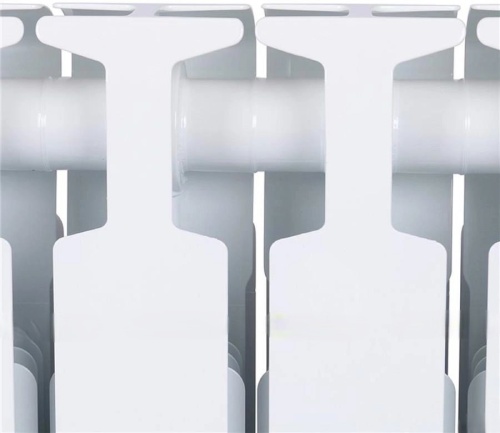 Биметаллический радиатор Rifar Monolit 350 - 8 секций, боковое, белый