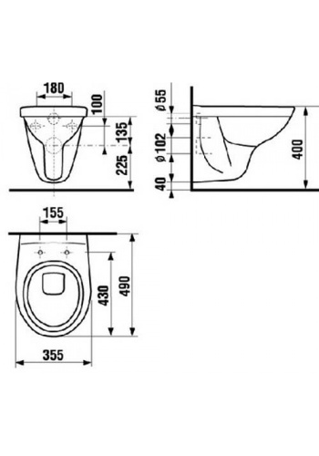 Унитаз подвесной Jika Lyra Plus 233800000001 белый 530x360