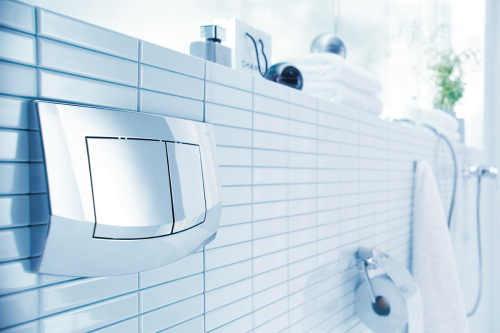 Смывная клавиша двойная TECE ambia хром глянцевый 9240226