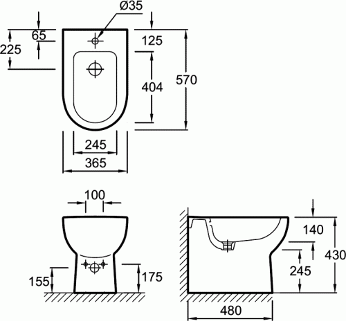 Крышка для биде Jacob Delafon Odeon Up E4744-00 белый