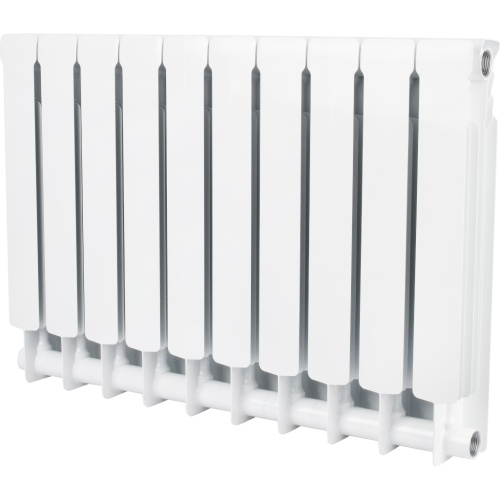Биметаллический радиатор STOUT Space 500 - 10 секций, боковое, белый RAL 9016