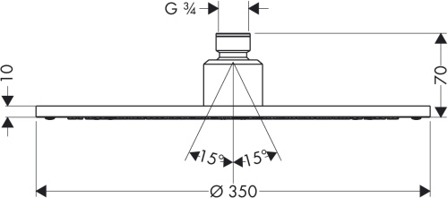 Верхний душ Hansgrohe Raidance Royale 28420000