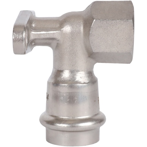 Водорозетка ВПр-ВР 22х1/2" пресс, нержавеющая сталь Rommer