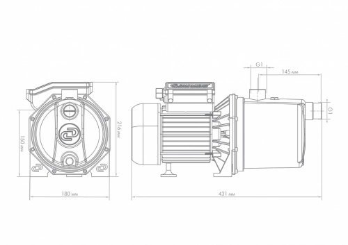 Поверхностный насос Джилекс ДЖАМБО 70/50 Н 3702