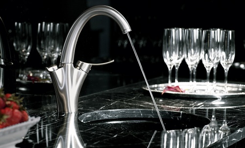 Смеситель для кухни Jacob Delafon Carafe E18865-VS сталь, с фильтром для питьевой воды