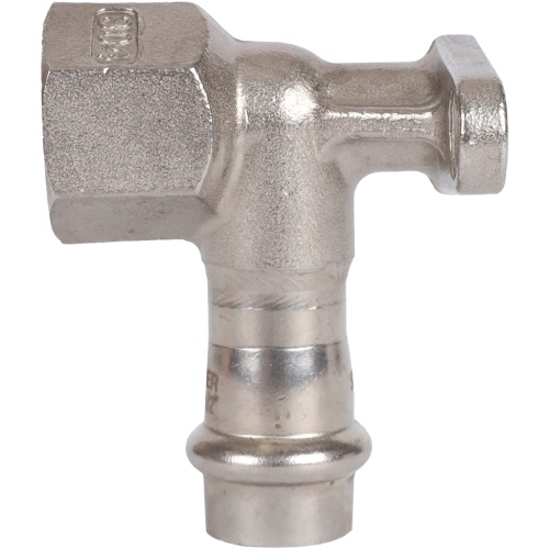 Водорозетка ВПр-ВР 15х1/2" пресс, нержавеющая сталь Rommer