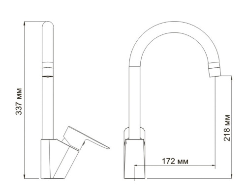 Смеситель для кухни WasserKraft Leine 3507 хром