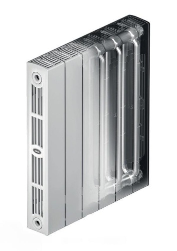 Биметаллический радиатор Rifar SUPReMO 800 - 14 секций, боковое, белый