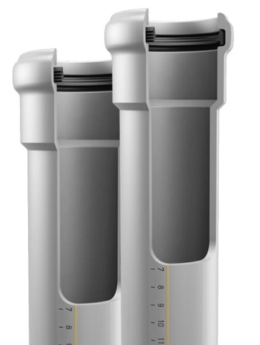 Труба 58 длина 250 мм SKEM Ostendorf Skolan Safe бесшумная канализация