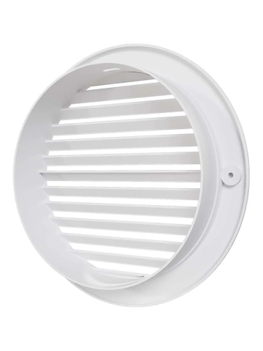 15РК, Решетка вентиляционная круглая D200 вытяжная АБС с фланцем D150