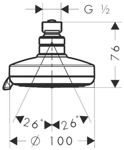 HG Croma 100 Multi Верхний душ